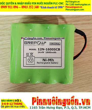 GREPOW 12N-1600SCB, Pin nuôi nguồn 12N-1600SCB (14.4V-1600mAh) chính hãng /Xuất xứ Liên doanh