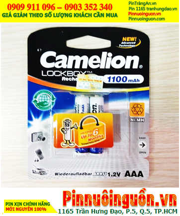 Camelion NH-AAA1100LBP2, Pin sạc AAA 1.2v Camelion NH-AAA1100LBP2 Lockbox (Vỉ 2viên)