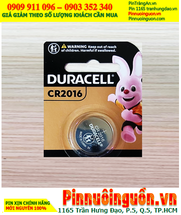 Pin CR2016 _Pin Duracell DL2016; Pin 3v Lithium Duracell DL2016 chính hãng (MẪU MỚI)
