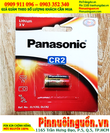 Panasonic CR-2W/1BE; Pin 3v lithium Panasonic CR-2W/1BE CR15H270 MẪU MỚI (Loại Vỉ 1viên)