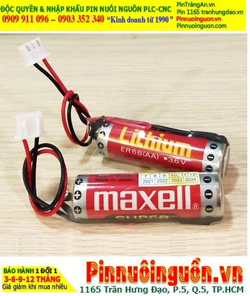 Maxell ER6B, Pin nuôi nguồn PLC Maxell ER6B SUPER Lithium 3.6v AA 1800mAh chính hãng _Xuất xứ Nhật