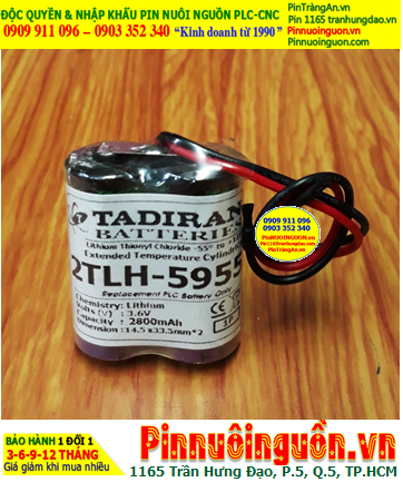 Tadiran 2TLH-5955 (2 viên ghép đôi /Loại pin chịu nhiệt cao) Lithium 3.6v 2800mAh chính hãng