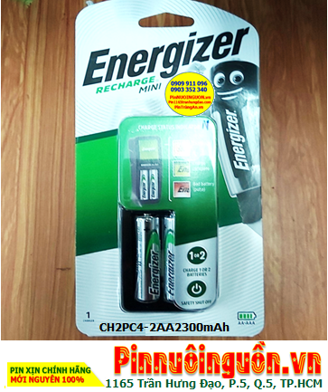 Energizer CH2PC4 _Bộ sạc pin AA kèm 2 pin sạc Energizer AA2300mAh 1.2v _Made in Japan