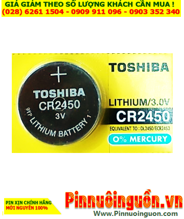Pin CR2450 _Pin Toshiba CR2450; Pin 3v lithium Toshiba CR2450 chính hãng