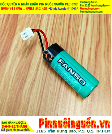 FANSO CR17450E (zắc trắng 2.54); Pin nuôi nguồn FANSO CR17450E lithium 3.0v 2200mAh chính hãng