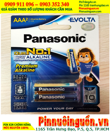 Panasonic LR03EG/2B; Pin AAA 1.5v Panasonic Evolta LR03EG/2B Made in ThaiLand (Vỉ 2viên)