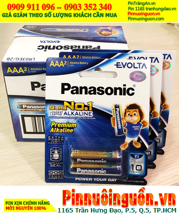 COMBO 01Hộp 12vỉ (24viên) Pin AAA 1.5v Panasonic Evolta LR03EG/2B _Giá chỉ 479.000/Hộp