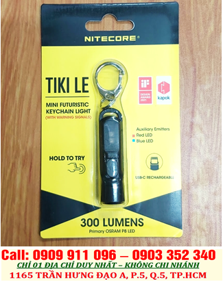 Nitecore TIKILE, Đèn pin siêu sáng móc khóa Nitecore TIKILE với LED CRI≥90 và LED UV 500mW chính hãng