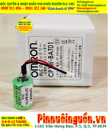 Omron CP1W-BAT01; Pin nuôi nguồn PLC Omron CP1W-BAT01 lithium 3v 1/2AA chính hãng /Xuất xứ NHẬT
