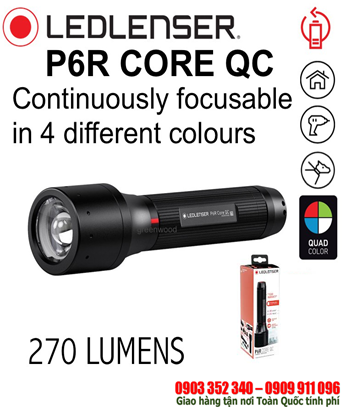 LED LENSER P6R Core QC, Đèn pin siêu sáng LED LENSER P6R Core QC chính hãng