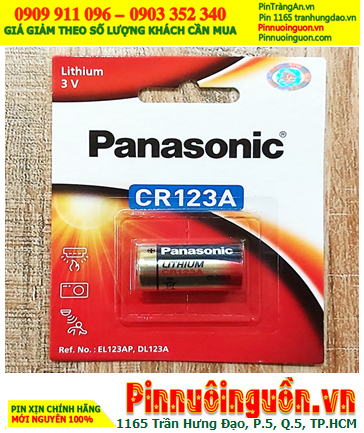 Panasonic CR123AW; Pin Panasonic CR123AW CR17345 PhotoLithium 3V chính hãng (Vỉ 1viên) /MẪU MỚI