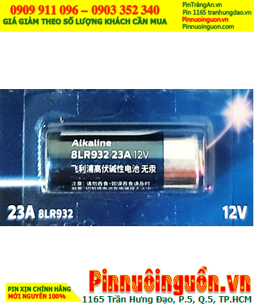 Pin 12v A23; Pin Remote điều khiển 12v Philips A23, 23A, 8LR932 Alkaline chính hãng
