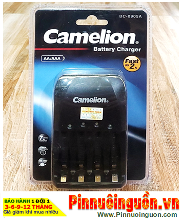 Camelion Energizer CHVC4; Máy sạc Camelion BC-0905A _04 khe sạc _Sạc 2giờ _Sac được 1,2,3,4 pin AA-AAA