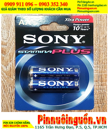 Sony LR6 AM3, Pin AA 1.5v Sony Alkaline Plus LR6 AM3 Extra Power chính hãng, Xuất xứ Indonesia