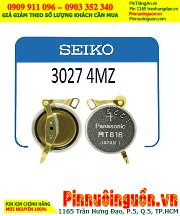 Panasonic MT616 (Part no 3027-4MZ, chân thép xi đồng vàng), Pin sạc SOLAR Panasonic MT616 chính hãng