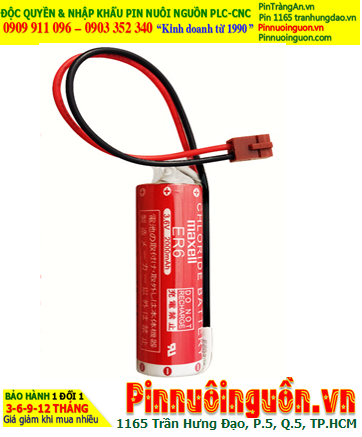 Maxell ER6 (zắc nâu nhỏ PLC); Pin nuôi nguồn PLC Maxell ER6 3.6v AA 2000mAh Lithium Thionyl Chloride