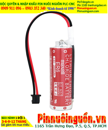 Maxell ER6 (zắc đen nhỏ PLC); Pin nuôi nguồn PLC Maxell ER6 3.6v AA 2000mAh Lithium Thionyl Chloride