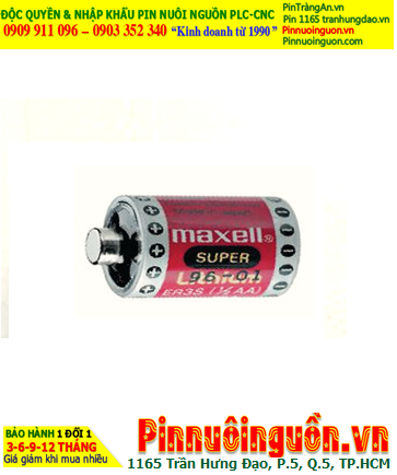 Maxell ER3 Super Lithium; Pin nuôi nguồn PLC Maxell ER3 Super lithium 3.6v 1/2AA 1100mAh _Xuất xứ Nhật