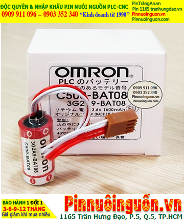 Omron C500-BAT08; Pin nuôi nguồn PLC Omron C500-BAT08 lithium 3.6V chính hãng /Xuất xứ NHẬT