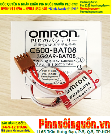 Omron 3G2A9-BAT08 ; Pin nuôi nguồn Omron 3G2A9-BAT08 lithium 3.6v 2/3A 1600mAh _Xuất xứ Nhật