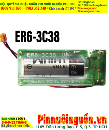 Pin nuôi nguồn Toshiba ER6-3C38 SF16915 battery for Akatsuki Seiki FGBB631BDL-72X flow meter