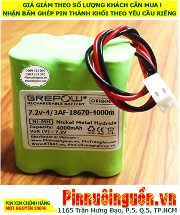 Pin sạc 7.2v-4/3AF-4000mAh, Pin sạc NiMh 7.2v-4/3AF-4000mAh chất lượng cao GREPOW