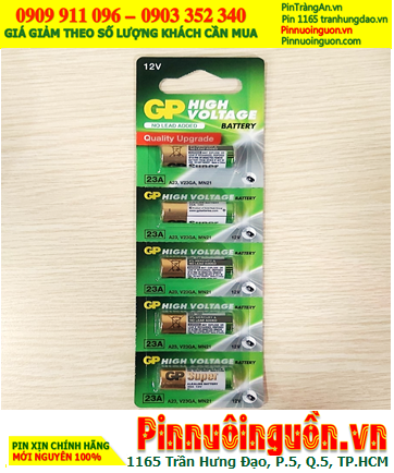 COMBO 1vỉ=5viên Pin 12v Remote GP23AF-2C5 High Voltage SUPER Alkaline _Giá chỉ 65.000đ/ Vỉ 5viên