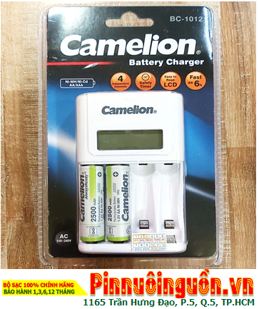 Camelion BC-1012 _Bộ sạc pin BC-1012 kèm 2 pin sạc Camelion NH-AA2500ARBP2 (AA2500mAh 1.2v_