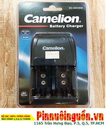 Camelion BC-0904SM; Máy sạc pin Camelion BC-0904SM _ 04 khe sạc _Sạc được 2-4 Pin AA-AAA-9v