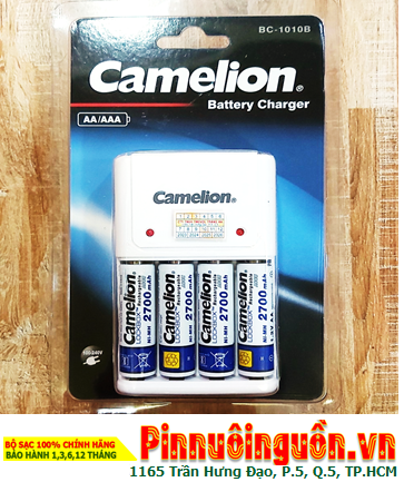 Camelion BC-1010B (4NH-AA2700LBP2) Bộ sạc pin AA kèm 4 pin sạc Camelion AA2700mAh 1.2v LOCKBOX