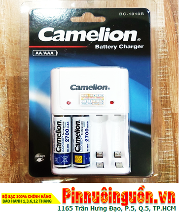 Camelion BC-1010B _Bộ sạc Camelion BC-1010B kèm 2 pin sạc Camelion NH-AA2700LBP2 (AA2700mAh 1.2v)