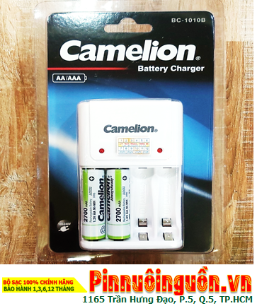 Camelion BC-1010B, Bộ sạc pin AA Camelion BC-1010B kèm 2 pin Camelion AlwaysReady AA2700mAh 1.2v