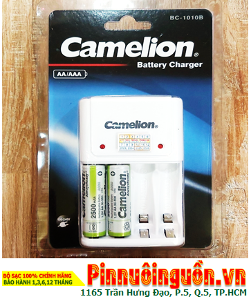 Camelion BC-1010B, Bộ sạc pin AA Camelion BC-1010B kèm 2 pin Camelion AlwaysReady AA2500mAh 1.2v