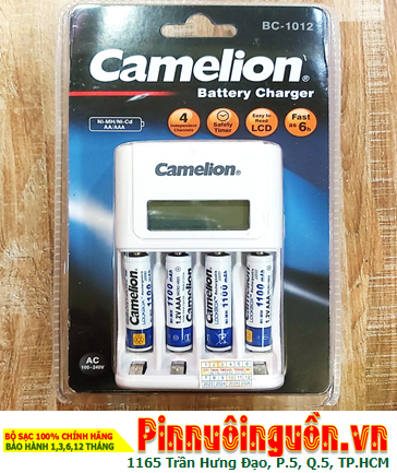 Camelion BC-1012 _Bộ sạc pin BC-1012 kèm 4 pin sạc Camelion NH-AAA1100LBP2 (AAA1100mAh 1.2v)