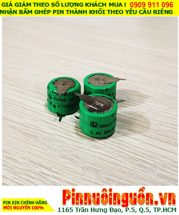 Pin TIMER 2.4v-80mAh, Pin sạc NiMh 2/V80H, Pin sạc NiMh 2.4v-80mAh 2/V80H (Nickel Metal Hydride) chính hãng