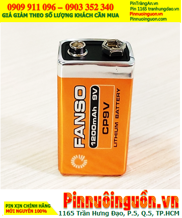 FANSO CP9V, Pin nuôi nguồn 9v Lithium FANSO CP9V 9V 1200mAh Lithium (LiMnO2) chính hãng