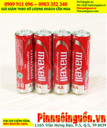 Maxell R6P(AR)4P SUM-3; Pin AA 1.5v Maxell R6P(AR)4P SUM-3 Super Power ACE, MẪU MỚI (Gói 4viên)