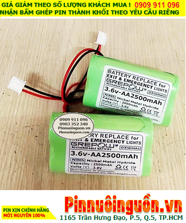 Pin sạc 3.6v-AA2500mAh, Pin sạc NiMh 3.6v-AA2500mAh, Pin sạc chất lượng cao GREPOW 3.6v-AA2500mAh