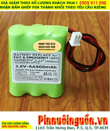 Pin đèn Exit thoát hiểm 3.6v-AA900mAh, Pin đèn Sự cố khẩn cấp 3.6v-AA900mAh, Pin 3.6v-AA900mAh