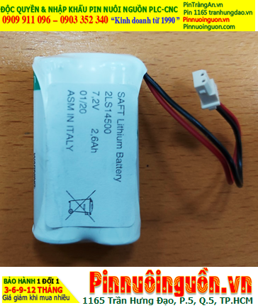 Saft 2LS17500, Pin nuôi nguồn PLC Saft 2LS17500 lithium 3.6v 7200mAh chính hãng _Xuất xứ Pháp