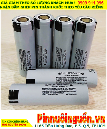 Panasonic NCR18650BD; Pin sạc 3.7v 18650 Panasonic NCR18650BD Lithium 3200mAh chính hãng