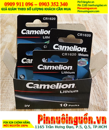 COMBO mua 01HỘP 10vỉ Pin Camelion CR1620 lithium 3v chính hãng _Giá chỉ 219.000/HỘP