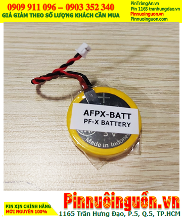 AFPX-BATT; Pin nuôi nguồn PLC AFPX-BATT lithium 3v (Zắc cắm) _Made in Indonesia