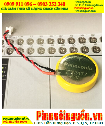 Panasonic CR2477 (Zắc CMOS), Pin 3v Lithium Panasonic CR2477, Xuất xứ Indonesia