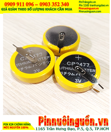 Pin CMOS CR2477; Pin CMOS CR2477 lithium 3v (2 CHÂN THÉP) chính hãng _Xuất xứ Liên doanh