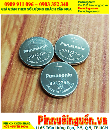 Panasonic BR1225A, Pin 3v lithium BR1225A (chịu nhiệt cao đến 125 độ C) _Made in Indonesia