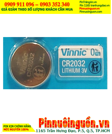 Vinnic CR2032 Pin CR2032 _Pin 3v lithium Vinnic CR2032 chính hãng