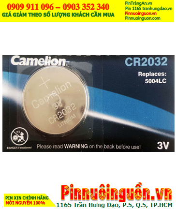 Camelion CR2032, Pin CR2032; Pin đồng xu 3v lithium Camelion CR2032 chính hãng