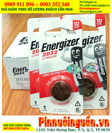 COMBO MUA 1HỘP 12 vỉ Pin Energizer CR2032 lithium 3.0v chính hãng_Giá chỉ 228.000/HỘP