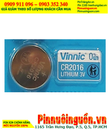 Vinnic CR2016 Pin CR2016 _Pin 3v lithium Vinnic CR2016 chính hãng